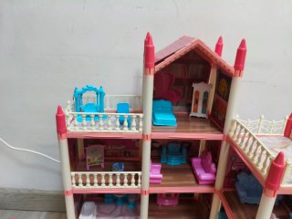 Casita de muñecas grande multifuncional