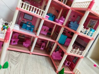 Casita de muñecas grande multifuncional