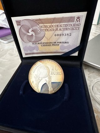 Moneda 10 Euros Plata Sudáfrica Campeones
