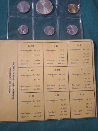 Monete FDC Emissione 1970 - La Zecca Roma