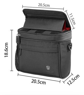 Bolsa Manillar Bici Negra