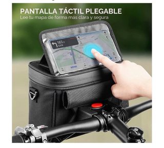 Bolsa Manillar Bici Negra