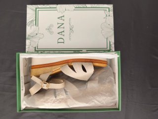 Sandalias cuña mujer beige n°36 nuevas