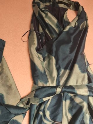 Vestido largo invitada/madrina verde