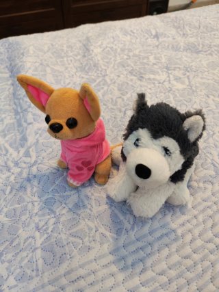 Peluche Perro Chihuahua y Husky