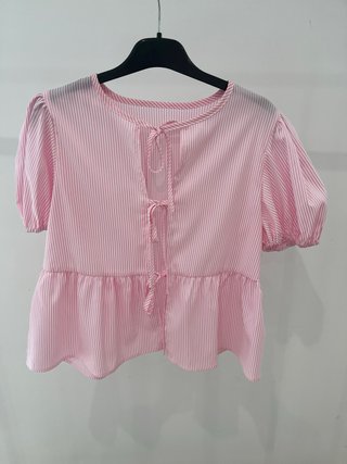 Conjunto Shein T M Rayas Rosas