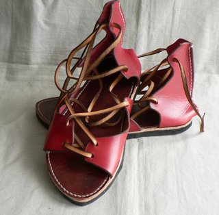 Sandalias de cuero época T.38