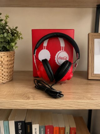 Auriculares Coca-Cola Rojos y Negros