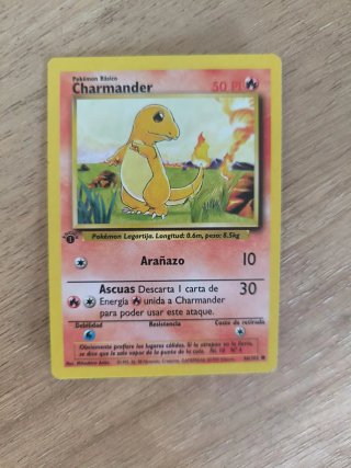 Charmander Pokémon Carta Primera Edición