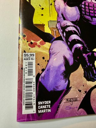 Comic USA Absolute Batman #18B E. Canete Firma COA