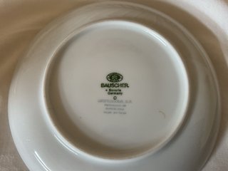 Taza y plato vintage floral alemán