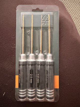 Set 4 Destornilladores Hexagonales RC 1.5-3.0mm