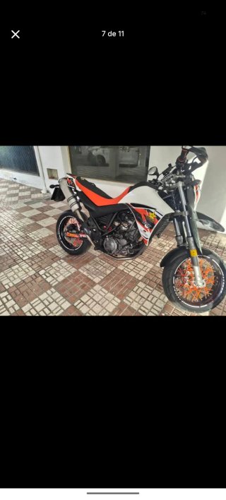 Yamaha XT 660X Supermotard Naranja/Blanco