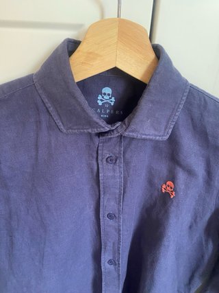 Camisa Scalpers Azul talla 10 años