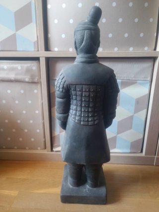 Escultura Guerrero Xian Terracota 47cm