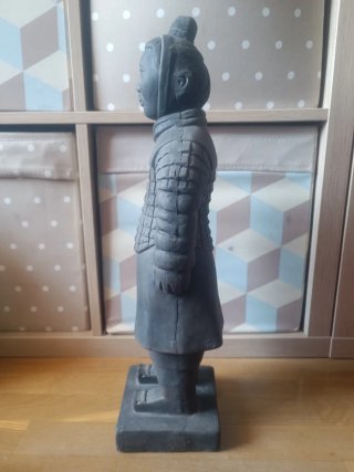 Escultura Guerrero Xian Terracota 47cm