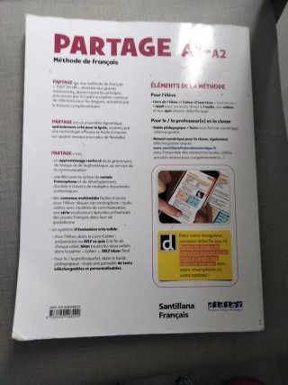 Partage, Méthode de français, A1-A2 Livre de l'...