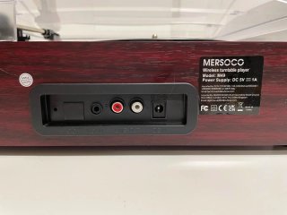 Tocadiscos Bluetooth Mersoco M49 3 Velocidades