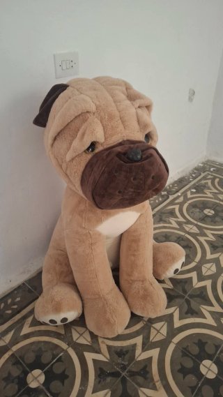 Peluche perro pug grande