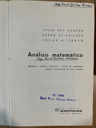 Análisis Matemático
