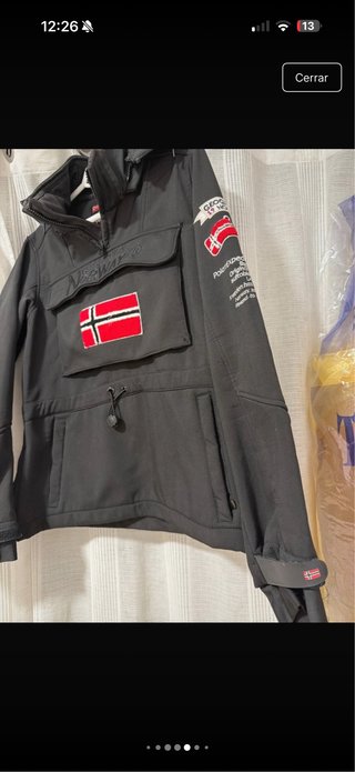 Chaqueta Geographical Norway Negra Talla L