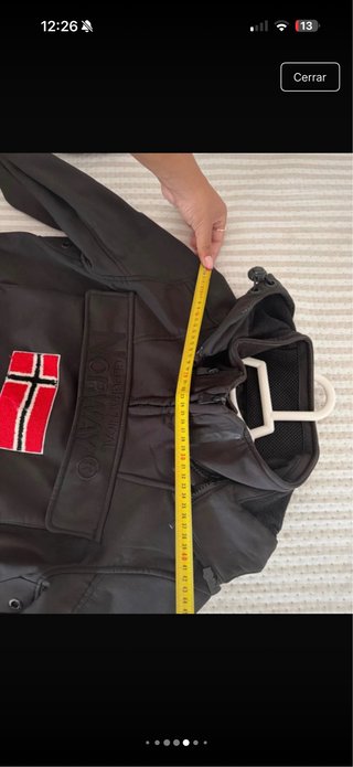 Chaqueta Geographical Norway Negra Talla L
