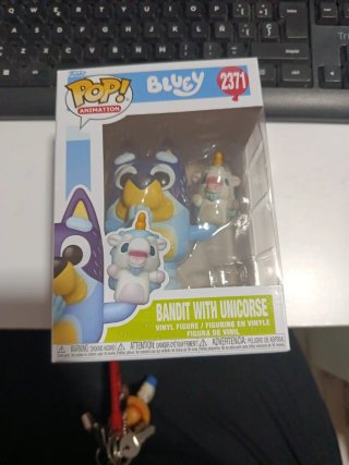 Funko Pop! Bluey 2371 Bandit con Unicornio