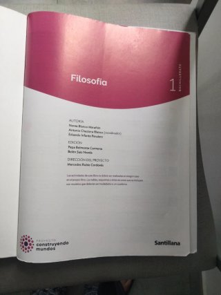 Filosofía 1 Bachillerato : Proyecto construyend...
