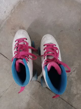 Patines Quad Blancos y Rosas