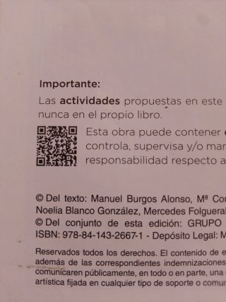 Libro de texto Geografía e Historia, 4 ESO
