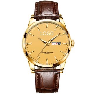 Reloj Caballero Caja Dorada Dial Champagne Elegant