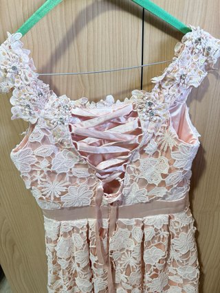 Abito Macramè Rosa