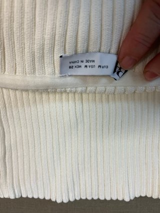 Top palabra de honor Zara blanco Talla M