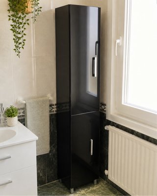 Armario de baño negro alto 1,60 aprox