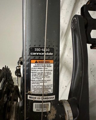 Bicicleta Cannondale Talla M