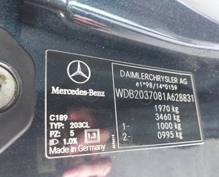 354627 airbag mercedes clase c (w203) sportcoupe c