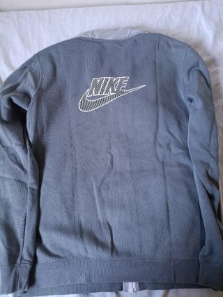 Sudadera Nike Niño Talla XL Gris/Blanco