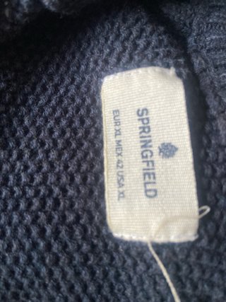Jersey Springfield cuello cremallera Talla M