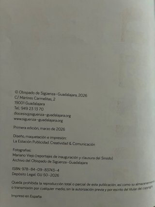 Libro El sínodo diocesano nos impulsa a evangeliza