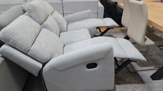 Sofá relax 3 plazas tela Gris