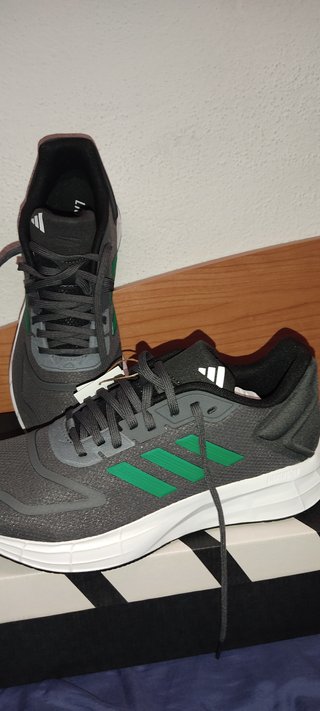 Adidas Duramo 10 Gris y Verde