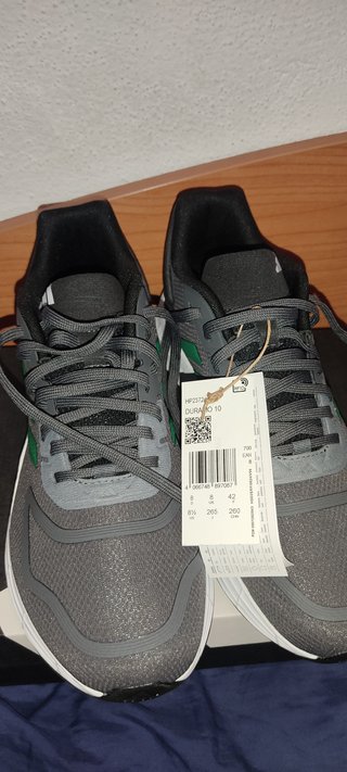 Adidas Duramo 10 Gris y Verde