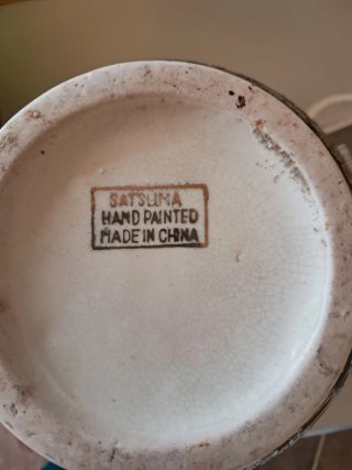 Jarrón Satsuma Cerámica Dorado