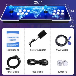 Máquina Arcade Retro con Joysticks
