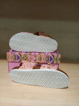 Sandali bimba Bacio & Bacio rosa glitter fiori 33