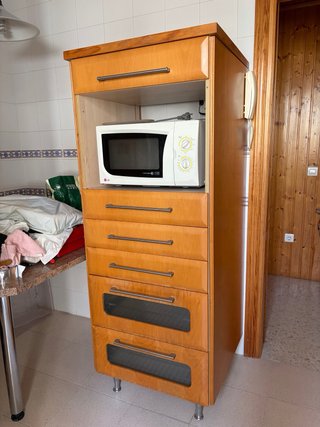 Cocina completa madera buen estado