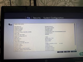 Portátil HP ProBook 6550b i5