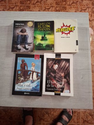 Conjunto de 5 libros en castellano