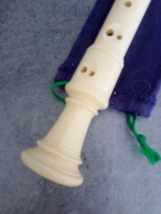 Flauto dolce bianco