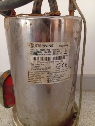 Bomba de agua Sterwins 1000W 18000 L/h